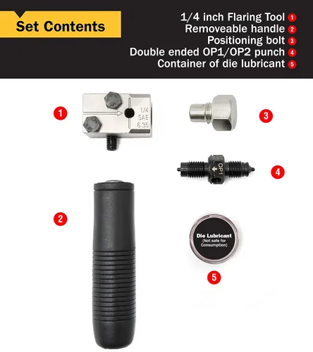 Miniatura 2 de Titan 51515 Herramienta de abocardado doble de 1/4 pulgadas