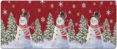 Miniatura 7 de Tapete rojo de Navidad para bañera, antideslizante, de secado rápido y absorbente, tierra de diatomeas, fregadero, dormitorio, cocina, lavable