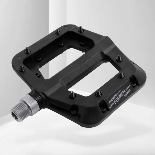 Miniatura 8 de FOOKER Pedales MTB para bicicleta de montaña, 3 rodamientos, antideslizantes, ligeros, de fibra de nailon, pedales de plataforma de bicicleta