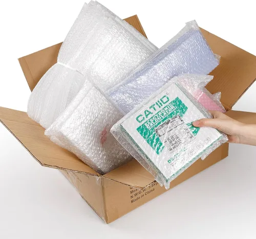 Miniatura 7 de 100 bolsas de burbujas transparentes, 8 x 12 pulgadas, bolsa de burbujas para embalaje y envío, bolsas protectoras de burbujas de doble capa