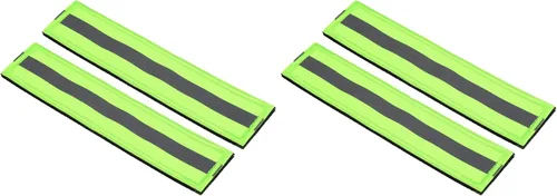 Miniatura 12 de PATIKIL Parche reflectante de 1 x 6, 2 piezas de cierre de gancho y bucle de seguridad para deportistas nocturnos, trabajadores, excursionistas, Rojo