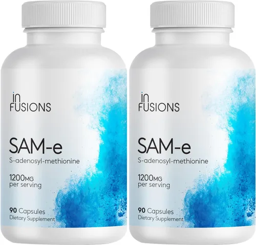 Miniatura 7 de Infusiones Máxima Fuerza Pure SAM-e 1200mg 90 Cápsulas Vegetales (S-adensoil-metionina)