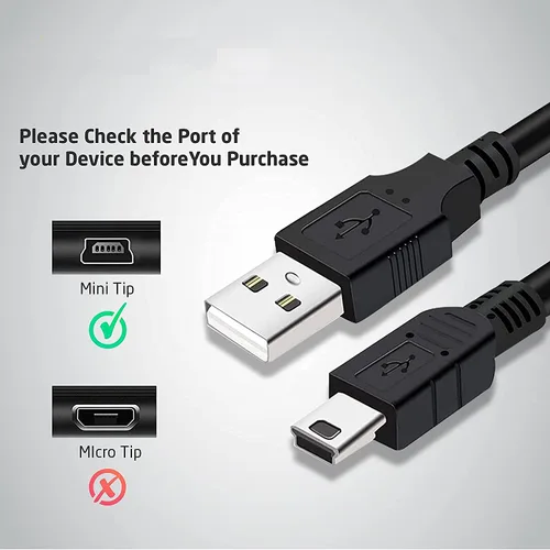 Miniatura 2 de BRENDAZ Cable mini USB de 1 pie - Compatible con micrófono USB Blue Yeti y micrófono Blue Snowball iCE