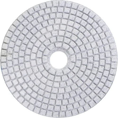 Miniatura 7 de uxcell Almohadilla de pulido de diamante de 5 pulgadas, 30 granos molienda húmeda/seca para piso de encimera de mármol de hormigón de piedra Azul