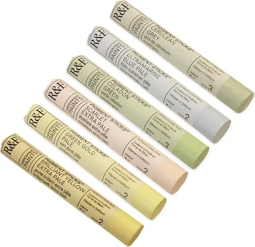Miniatura 223 de Pinturas R&F Hechas a Mano - Palo de Pigmento al Óleo Profesional, Gris Neutro Medio, 188 ml