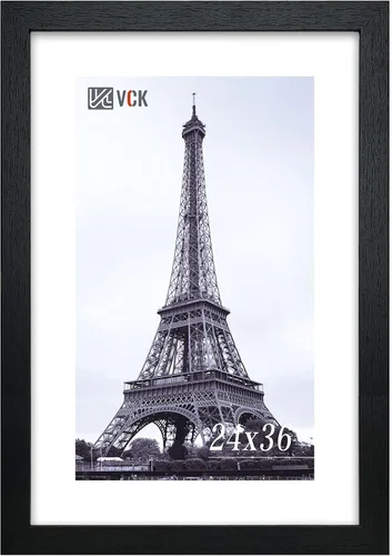 VCK Marco de fotos de 24 x 36 pulgadas, exclusivo marco de póster grande negro para pared, galería en casa, oficina, 1 paquete