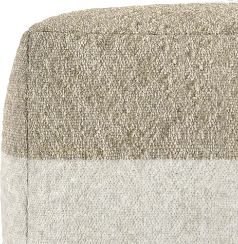 Miniatura 9 de SIMPLIHOME Claudette - Puf cuadrado de 18 pulgadas de ancho tapizado de tela acrílica otomana en multicolor, taburete bohemio, puf decorativo