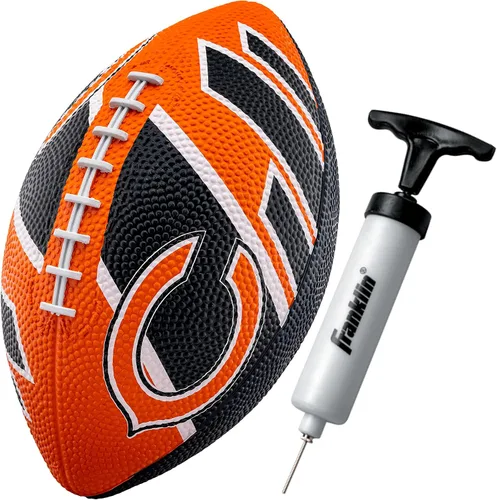 Miniatura 34 de Franklin Sports NFL Team Footballs - Rubber Youth Mini Balls for All Teams - Kids 8.5" Football + Air Pump Sets - Official NFL Licensed