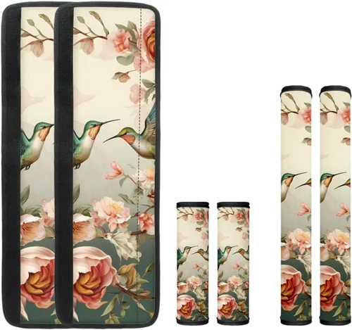Miniatura 25 de DISNIMO Fundas protectoras de repuesto para refrigerador con diseño floral bohemio de libélula, fundas protectoras lavables para puertas de cocina