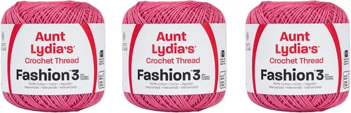 Miniatura 14 de Aunt Lydia Classic Crochet - 3 unidades de 350y/1,049.9 ft - Natural