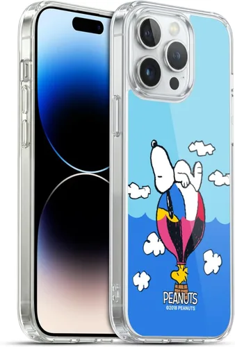 Miniatura 92 de Head Case Designs Funda de gel con licencia oficial de Peanuts Snoopy & Woodstock Halfs and Laughs [protección de grado militar] compatible