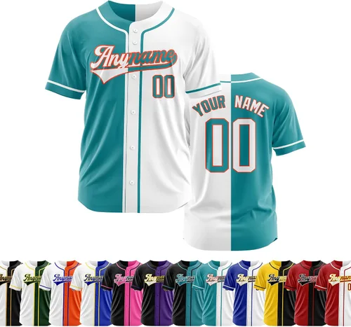 Miniatura 16 de Camiseta de béisbol personalizada con número de nombre cosido o impreso, camiseta de béisbol para hombres, mujeres, jóvenes, camiseta de béisbol