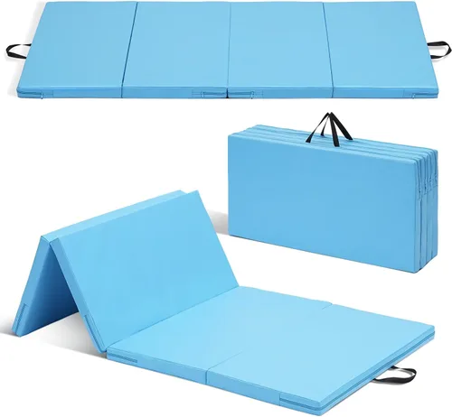ZENOVA Colchoneta de gimnasia 6'x3'x2''/4'x8'x2'' Colchoneta de ejercicio Colchoneta de gimnasio para aeróbicos en casa Entrenamiento Colchoneta 3