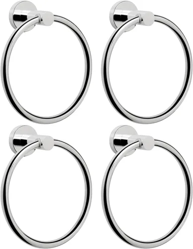 Miniatura 11 de NearMoon Anillo de Toalla de Baño, Accesorios de Ferretería de Baño - Soporte de Toalla de Mano de Acero Inoxidable Engrosado para Baño, Colgador