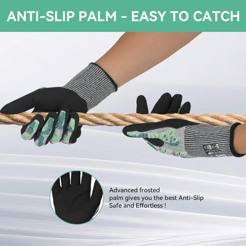 Miniatura 6 de Guantes de trabajo de seguridad Graloky, guantes de impacto para hombres y mujeres, guantes resistentes a cortes antideslizantes de trabajo pesado