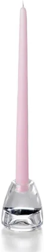 Miniatura 97 de yummi Velas cónicas color rosa claro de 12 pulgadas, 12 por paquete