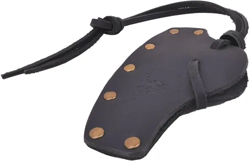 Miniatura 7 de Funda de cuero duradera para hacha, cubierta de cabeza de hacha, protector de hoja de hacha, herramienta de camping