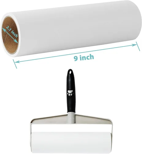 Miniatura 2 de Recambios de rodillo de pelusa de 9 pulgadas, solo compatible con Spotty Supersize extra adhesivo, rodillo de pelusa para mascotas, gatos y perros