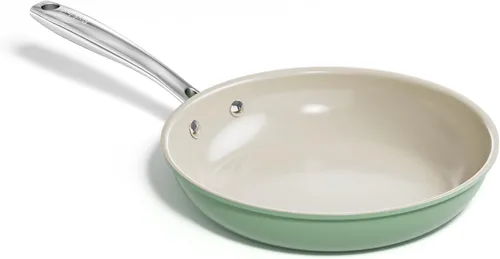 Miniatura 14 de Sartén antiadherente Redchef para freír y saltear, sartenes antiadherentes de cerámica, sartén de 11 pulgadas con asa de enfriamiento, apta