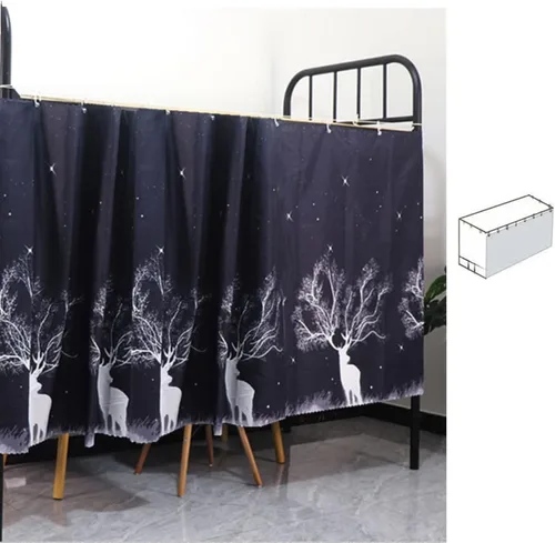 Miniatura 20 de JIAHG - Cortinas para cama individual para alumnos, para cama individual, tienda de campaña, cortinas, mosquiteras, tela opaca, protección contra