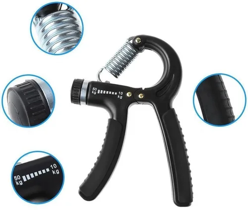 Miniatura 5 de Luxon Paquete de 2 fortalecedores de agarre de mano de resistencia ajustable de 22 a 110 libras (22.0-110.2 lbs) - Ejercitador de agarre de mano