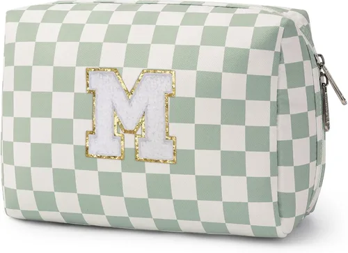 Miniatura 71 de Narwey Bolsa de maquillaje con inicial, regalos de graduación para adolescentes, niñas, niños y adolescentes, cosas de moda de 6 a 18 años, bolsa