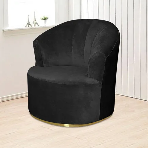 Miniatura 4 de Funda de terciopelo para silla giratoria de barril giratorio, funda elástica para silla decorativa de barril para sillón, funda de sofá moderna