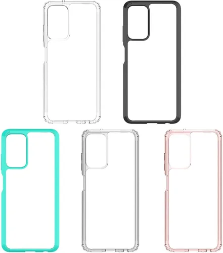 Miniatura 7 de Funda para Galaxy A03S Samsung A03S Funda Premium Clear Panel trasero + TPU Bumper Cover para Samsung Galaxy A03S versión de EE. UU. (YKL negro)