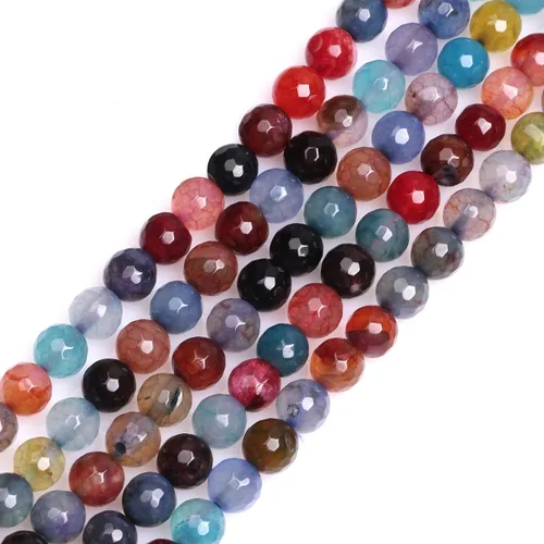 Miniatura 104 de GEM-Inside - Cuentas sueltas de cornalina roja naranja facetada de 0.236 pulgadas (0.236 in), cuentas de energía natural para hacer joyas, redondas
