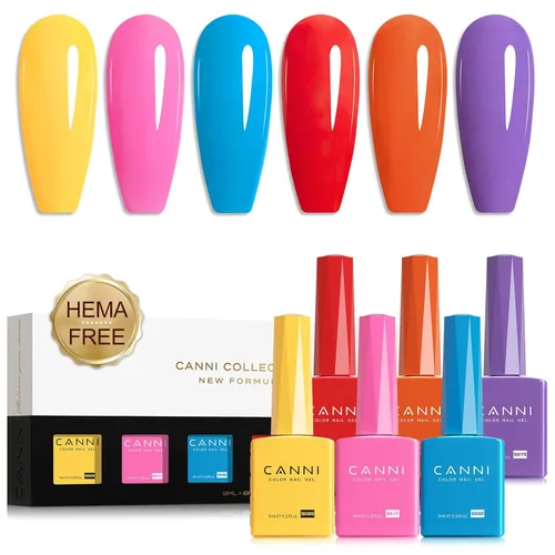 Miniatura 31 de CANNI - Juego de esmalte de uñas en gel azul de 6 colores 9ML Baby Royal Light Blue – Esmalte de uñas en gel inspirado en el océano Acuario