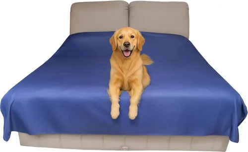 Miniatura 11 de Funda protectora impermeable o forro delgada reversible para cama o sofá (tamaño individual de 90 x 55 pulgadas), para perros y gatos, bebés
