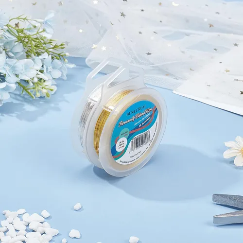 Miniatura 6 de BENECREAT - Bobina de alambre resistente al deslustre dorado o plateado