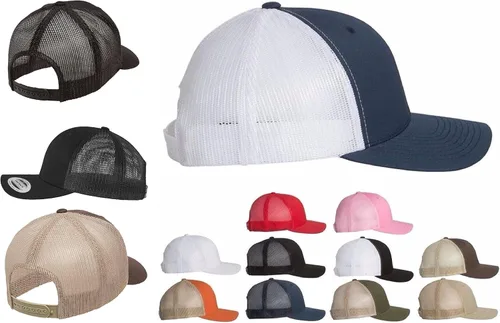 Miniatura 2 de Gorra de camionero personalizada Yupoong 6606 bordada con tu propio texto curvado