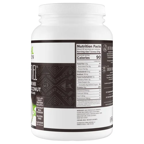 Miniatura 7 de Primal Kitchen Primal Fuel Proteína en Polvo de Suero de Leche de Chocolate y Coco, Sin Gluten y Sin Soja, 1.94 Libras