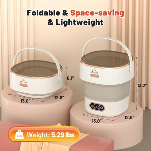 Miniatura 3 de TOREAD Lavadora portátil de 13 litros, mini lavadora, material grueso de gran capacidad mejorado, limpieza profunda para ropa interior, calcetines