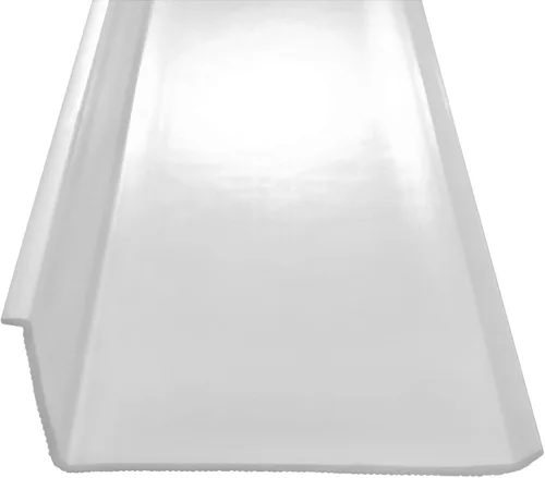 Miniatura 3 de Beam Lighting - Repuesto de cubierta de luz para debajo del gabinete, difusor acrílico acanalado blanco (forma de L, 18 pulgadas)