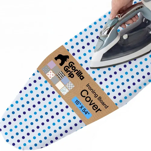 Miniatura 17 de GORILLA GRIP The Original - Funda y almohadilla para tabla de planchar, revestimiento de silicona, acolchado grueso resistente a la quemadura, Gris