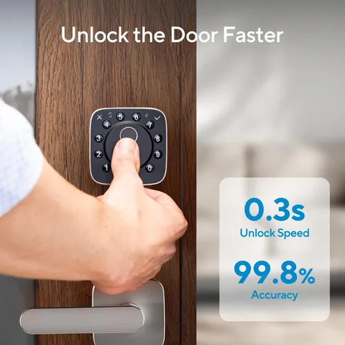 Miniatura 5 de ULTRALOQ Cerradura Inteligente Bolt Fingerprint Matter Actualización 2025, cerradura de puerta de entrada sin llave de huellas dactilares, funciona