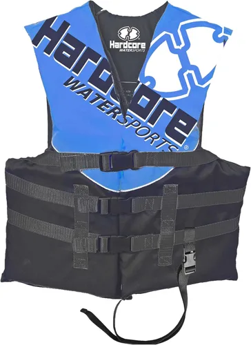 Hardcore USCG Type III Life Jacket PFD for Adults & Kids | Durable, Comfortable Ski Vest with Leg Strap for Watersports, Boating, Tubing & Enhanced