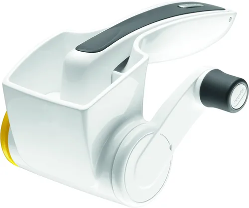 Miniatura 4 de Zyliss Rallador rotativo grabado con ácido de queso con tambores finos y gruesos, 1 paquete, color blanco