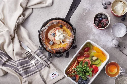 Miniatura 5 de staub Skillet 40501-146 - Sartén de cereza de 6.3 pulgadas (6.3 in), fundición esmaltada, hierro, compatible con inducción, producto auténtico Rojo