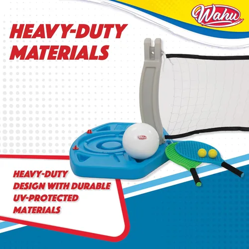 Miniatura 5 de Wahu Paquete de juego de deportes de piscina 3 en 1 con juego de baloncesto, voleibol y pelota de remo Multicolor