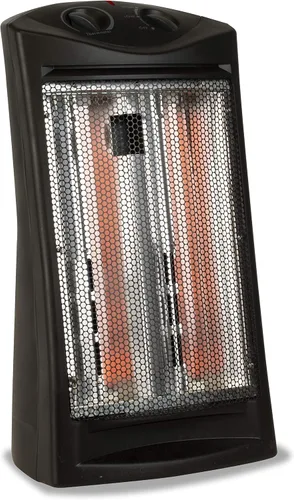 BLACK+DECKER Calentador de torre de cuarzo radiante infrarrojo, calentador de espacio de 1500 W con termostato ajustable, calentador portátil con 2