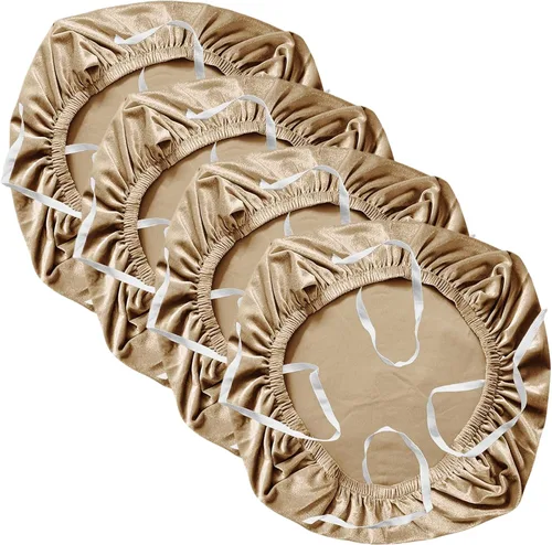 Miniatura 12 de Yikko - Fundas de asiento de terciopelo para silla de 14.96-18.89 pulgadas, con correas, fundas lavables para silla de oficina y computadora