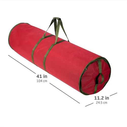 Miniatura 6 de ZOBER Organizador redondo de papel de regalo de Navidad, contenedores de almacenamiento de papel de regalo de 40 pulgadas, soporte para papel