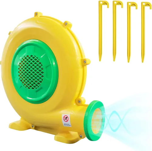 Soplador de Casa de Rebote de 750W, Potente Soplador de Aire para Inflables, Soplador de Bomba de Ventilador Portátil para Casa de Burbujas