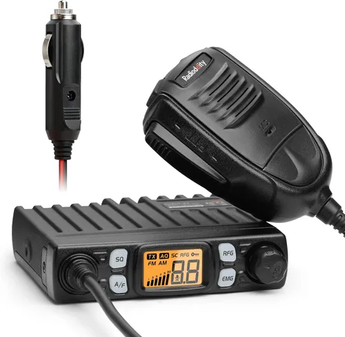 Radioddity Radio CB-27 Pro CB de 40 canales mini móvil con canal de emergencia instantánea AM FM 9/19, salida de potencia de 4W, pantalla LCD, VOX,