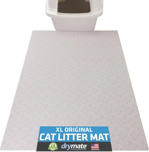 Miniatura 20 de Drymate - Tapete para gatos, contra desorden de caja de arena, a prueba de orina, absorbente/impermeable, 20 x 28 pulgadas, azul