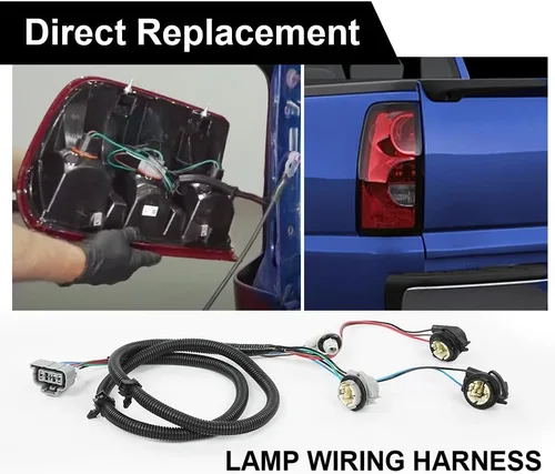 Miniatura 6 de PIT66 Arnés de cableado de luz trasera, controlador izquierdo compatible con Chevy Silverado 1500 1500HD 2500HD 3500 2003-2007 16531401