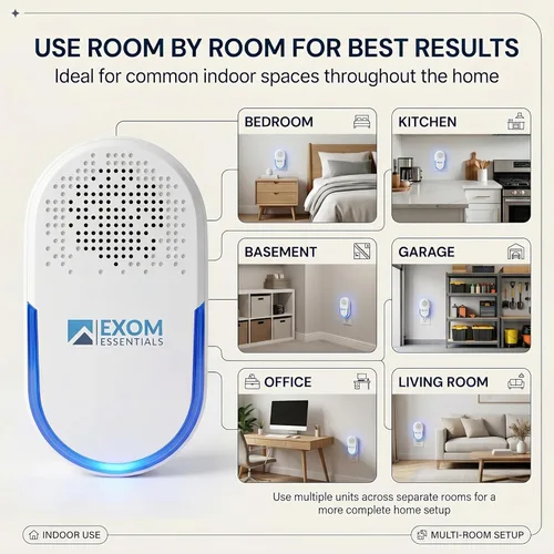 Miniatura 5 de QUA-D30, repelente de plagas para pared, enchufable más eficaz que los repelentes, deshazte de roedores, ardillas, ratones, ratas, murciélagos